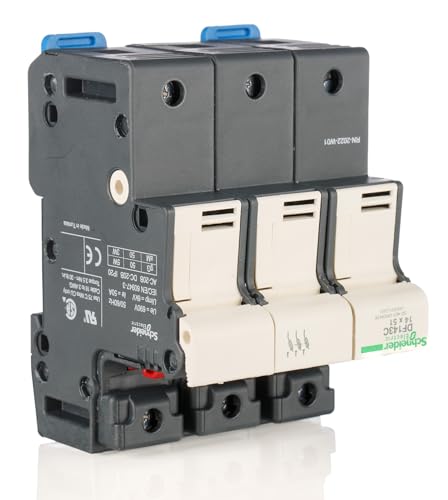 Portafusible 50A 14x51 3P pour protéger les moteurs et tableaux électriques