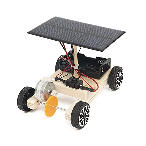 Beyiudefu DIY Science et technologie petite production faite à la main Voiture électrique solaire Expérience scientifique éducative Stem Science et Jouet éducatif Cover