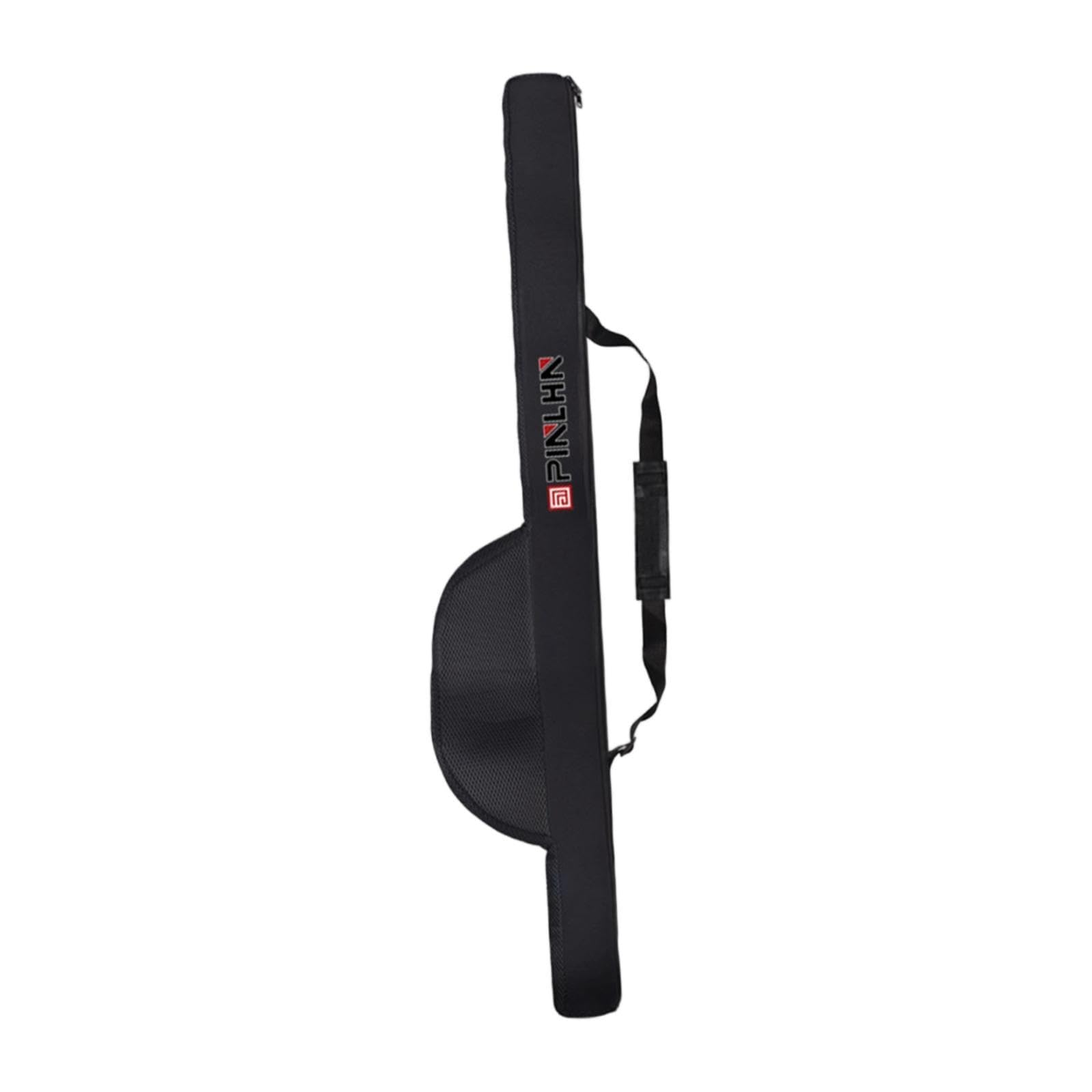 Milageto Fishing Rod Bag Fishing Pole Case Portable Adjustable Shoulder Strap Durability Professional Storage Organizer Carrying Bag, 128cmx7.5cm