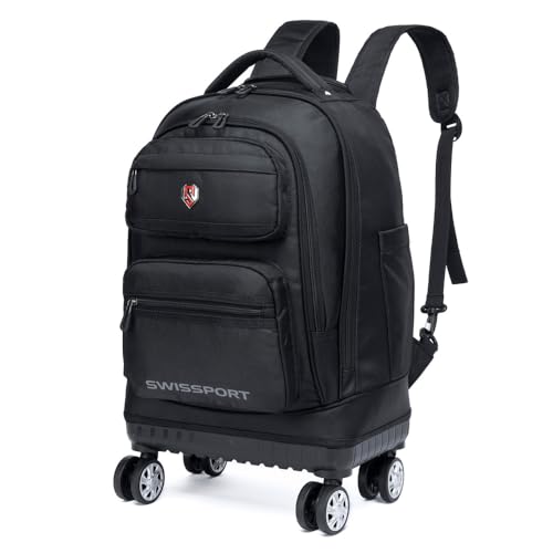 Mochila De Rodinhas Juvenil Swissport Lancheira E Estojo