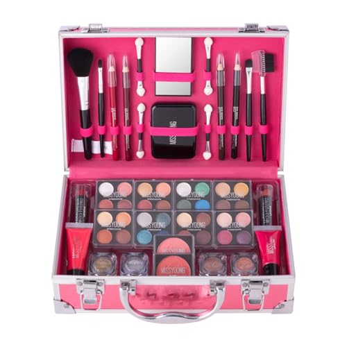 Starter Makeup Kit for Tweens Girls, Makeup Set, Kit de Maquillaje para Mujer, Makeup Kit for Women Full Kit, Includes Essential Items for Beginners, Perfect Makeup Sets, Make Up Kit (ROSE)