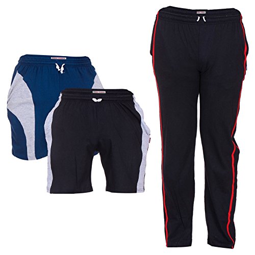 Buy TeesTadka Combo Offers for Men In TrackPants and Shorts Combo Pack