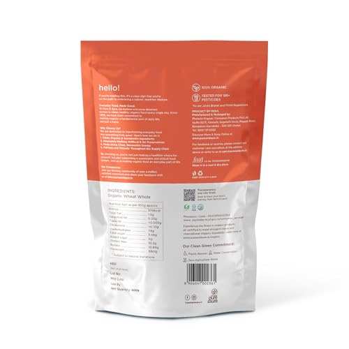 Image of Pure & Sure Organic Maida 1.5Kg | 100% Natural Whole Wheat Maida Flour | No Preservatives & No Additives | Rich in Taste| 500gm each (Pack of 3)