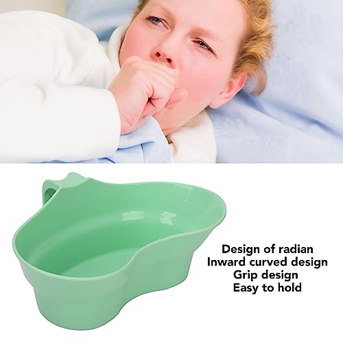 Image of 300ml Oral Care Basin Cup with Hanging Handle Design Inward Curved Vomit Bowl Tooth Brushing Tray for Elderly Bedridden