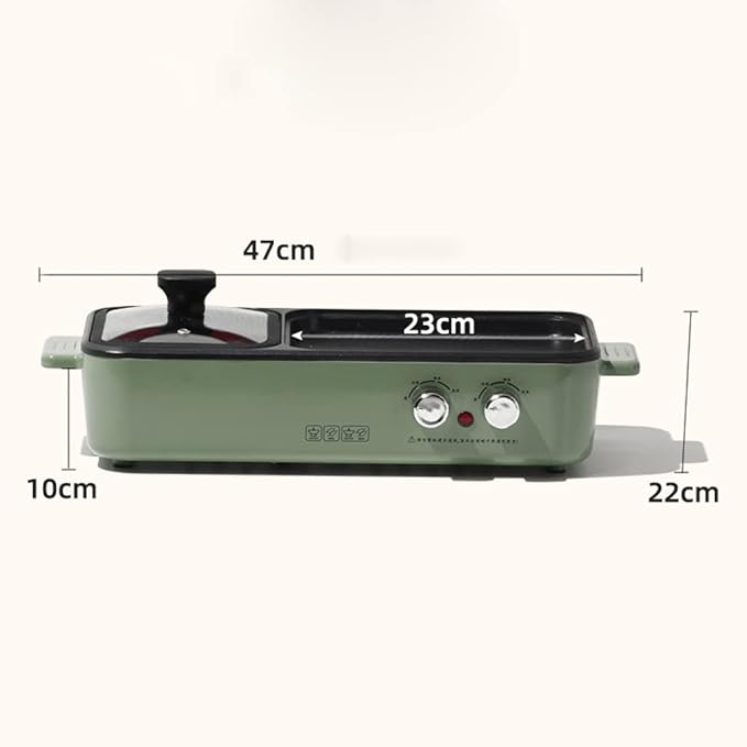 Olla Eléctrica Multifuncional vhhhjhhkl 2.1L, Verde miniatura 3