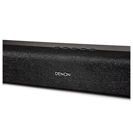 Denon DHT-S217 2.1 Soundbar mit Dolby Atmos, integrierten Subwoofer, Bluetooth, 4K UHD, und HDMI ARC, Schwarz