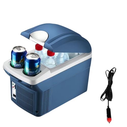 Kirnuo車用冷蔵庫 ポータブルクーラー 車 6L/8L容量 DC 12V /24V 冷温庫 ミニ冷蔵庫 加熱・冷却冷温庫 おしゃれ 小型、軽量、持ち運びに便利 屋外でのピクニック、釣りに適しています 、キャンプ (8L,トラックモデル(24V))