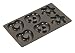 Produktbild Lurch 65033 FlexiForm Keksform Lebkuchen (Brezeln Herzen Sterne) / Backform für Kekse 17 x 30 cm aus 100% BPA-freiem Platin Silikon, braun