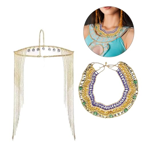 Accesorios egipcios para mujer ideales en fiestas de disfraces y recreaciones históricas 2