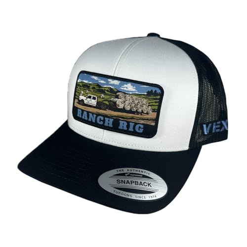 Image of Vexil American Rancher Adjustable Snapback Western Lifestyle Rodeo Southwest Inspired Meshback Hat