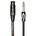 Roland Black Series Interconnect Cable, 1/4-Inch TRS to XLR (Female), 5-Feet