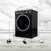 Equator All-in-one 4700 Washer Dryer Ventless FULLY BUILTIN 0-CLEARANCE 1.62cf/15lbs 110V 1400RPM in Black