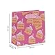 Glick Kleine Geschenktüte Cakey Pink - Luxuriöse recycelbare Tasche für besondere Geschenke - 14 x 14 x 6 cm - Hochwertiges Papier - Ideal für Geburtstage & Feiern