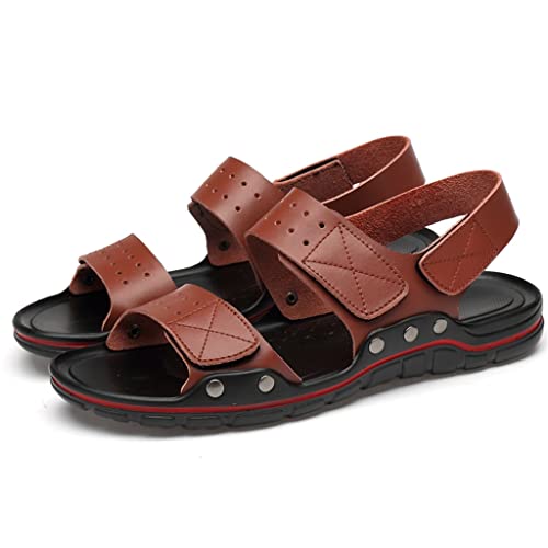 Men Sandals Leather Beach Shoes Men's Sandal Shoes Soft Bottom Male Comfortable Outdoor Sneakers