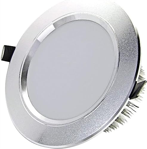 Downlight encastré LED plafonnier rond installation facile panneau plat