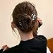 Elegant Vintage Hairstyle Tools Girls Simple Bun Maker U-Shaped Hairpin Checkerboard Hair Stick Korean Style Headwear Hair Styling Pins