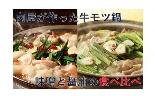 博多もつ鍋 2~3人前×4セット(醤油仕立て×2セット/味噌仕立て×2セット)[伊豆丸商店]