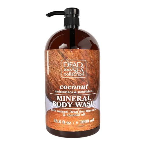 Dead Sea Collection Gel Douche au Coco pour Femmes et Hommes – Avec Minéraux Purs de la Mer Morte et Huile de Coco – Nettoie et Hydrate la Peau (1000 ml)