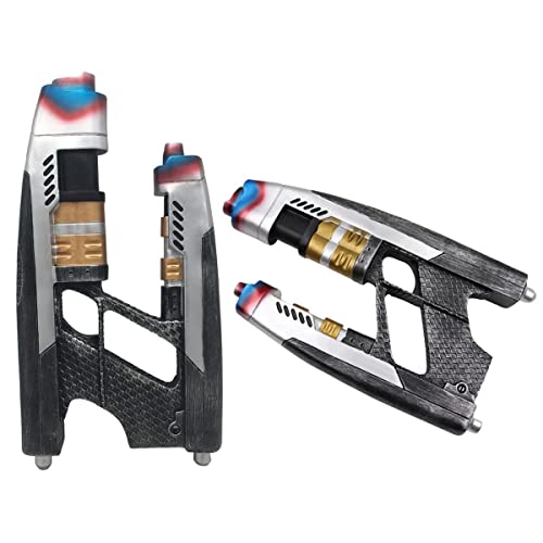 Star Lord Blaster Resin 1:1 Replica Cosplay for The Galaxy Peter Quill Halloween Costume Accessories (2Piece)