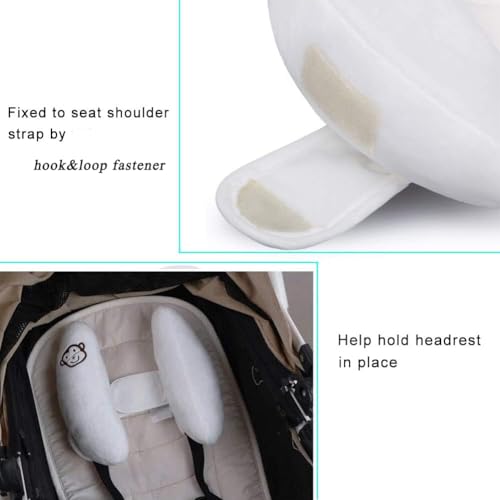 Apoyo ajustable para cabeza y cuello de bebé blanco miniatura 6