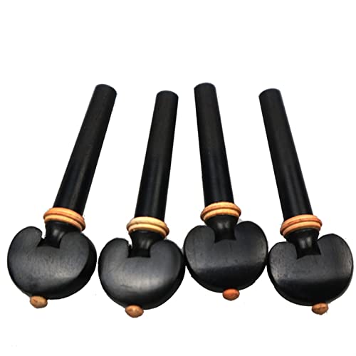 Violin Peg Set - Palm Wood - French Model with Ebony Collar