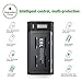 EBL LCD Individual Battery Charger for AA AAA C D 9V NiMH Ni-CD Rechargeable Batteries with Discharge Function & 2 USB Port for Charging Phone and iPAD - Upgraded Charger