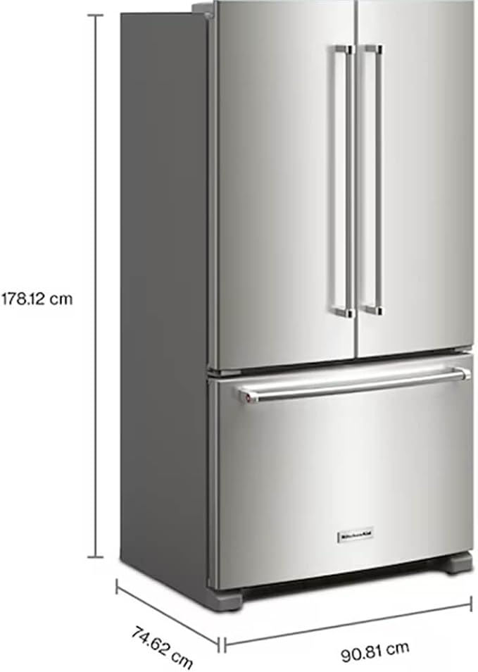 36 in. 20 cu. ft. Counter-Depth French Door Refrigerator in Stainless Steel on Fridge.com