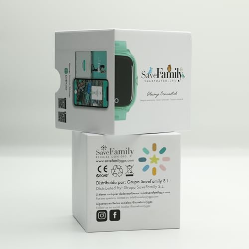 Save Family Superior. Reloj Inteligente niño con Cámara. Llamadas, Botón SOS, Anti-Bullying, Chat Privado, Modo Colegio, Mensajes y Waterproof. Reloj GPS niños. Smartwatch niño Rosa.