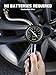Tire Pressure Gauge with Steel Braided Hose, 100PSI Tire Inflator Gauge Air Chuck Air Compressor Attachments-measure tire pressure, inflate,deflate, 2.6