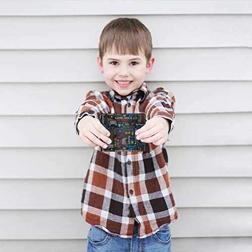 Teen Boys Wallet - Cool Wallet For Boys Video Game Design Slim Leather Bi-Fold Wallets With Coin Pocket Credit Id Card Cash Holder Id Window Black Purse Wallets For Boy Teens Youth Men Teenager #TOP5