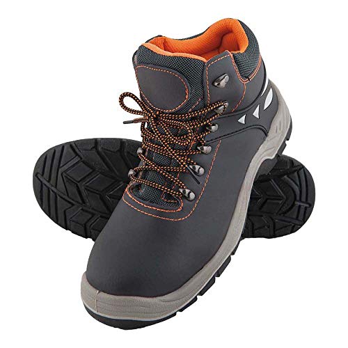 Preisvergleich Produktbild Reis BRPEAKREIS44 Sicherheitsschuhe, Schwarz-Grau-Orange, 44 Größe