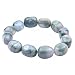 Produktbild Armband Armschmuck aus echtem Baum-Achat, grau-grün, dehnbar, endlos Armschmuck