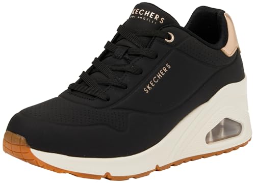 Basket Skechers Uno Wedge-Hi Steps femme noir 38.5 chaussure compensee marche