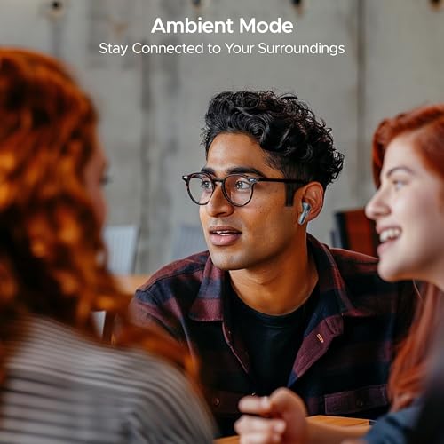 Image of Boat Airdopes 280 ANC, Active Noise Cancellation(~32dB), 60Hrs Battery, 13mm Drivers, 4Mics ENx, Fast Charge, IPX5, v5.3 Bluetooth Earbuds, TWS Ear Buds Wireless Earphones with mic (Mint Blue)