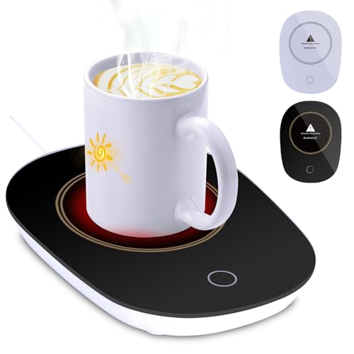 El Mejor Listado de Calentadores para Bebé los mejores 5. 45 Calentador de Tazas de Café,Taza de Café de Acero Inoxidable Calentador Taza EléCtrico,DeteccióN Inteligente de Gravedad,Café Aislado,Agua,Leche,Té,Adecuado para La Oficina y...