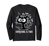 Its Fine Im Fine Everythings Fine Tshirt Funny Cat