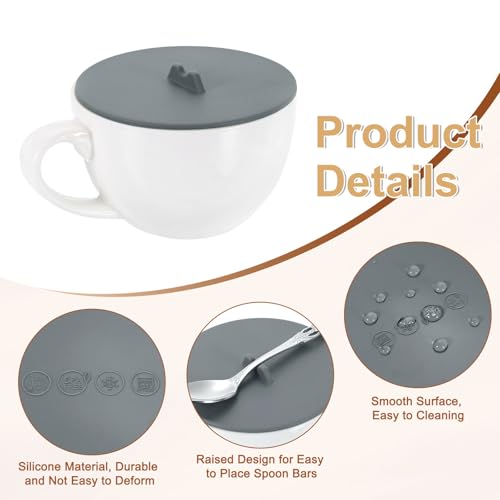 Couvercle de gobelet en silicone réutilisable pour préserver la chaleur - 4