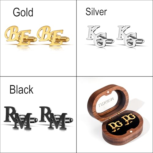 Mancuernillas Inicial Personalizadas para Hombre miniatura 2