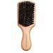 GranNaturals Soft Boar Bristle Slick Back Hair Brush - Hairbrush for Smoothing, Fades, Beards, 360 Waves to Style, Polish, & Lay Down Hair to Create a Sleek Ponytail Bun Hairstyle for Women & Men