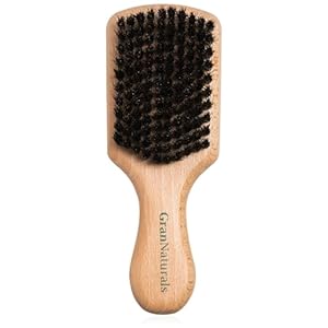 GranNaturals Cepillo de pelo de cerdas de jabalí, estilo club