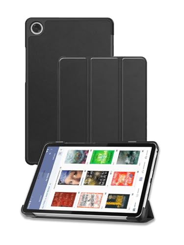 Case for Nook Reading Tablet 8.7 Inch (2026 Release), FJIASTB Scratch Resistant Leather Texture Cover with Trifold Stand, Auto Sleep/Wake (Black)