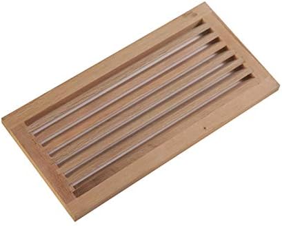 WELLAND® 8 Inch x 16 Inch Red Oak Hardwood Register Cold Air Return Wall Vent, Unfinished