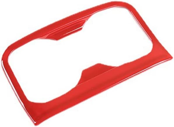 Rear Water Cup Holder Cover for Toyota Tacoma 2016 2017 2018 2019 2020 2021 2022 2023 Red Interior Center Consoles Decoration Car Accessories ABS