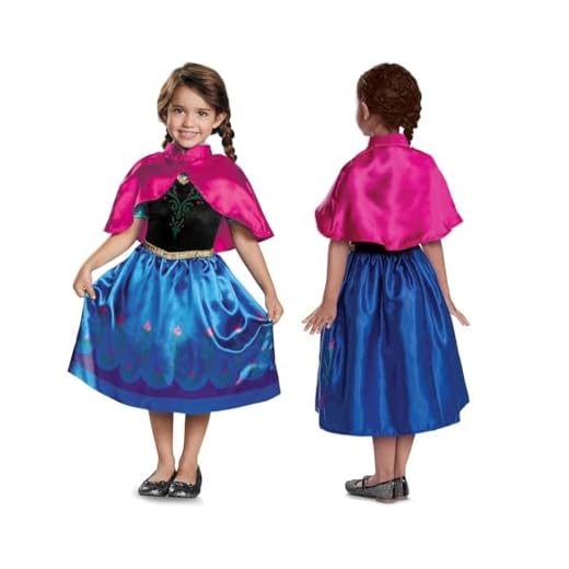 Disney Frozen - Disfraz Anna Oficial Disney - Talla S - Niñas 5/6 Años