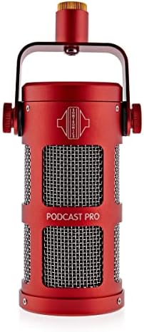 Sontronics Podcast Pro Supercardioid Dynamic Microphone for Podcast and Broadcast, Red