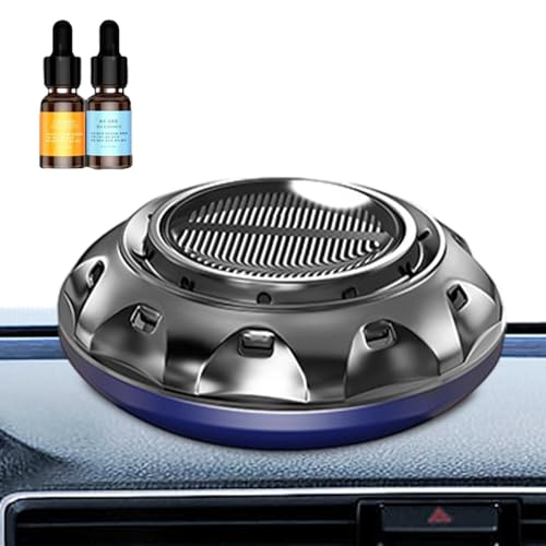 Car Air Freshener Solar, Car Air Fresheners For Men,Car Scent Air Freshener With New Car Smell,Strong Solar Car Diffuser With Odour Eliminator Technology, Long Fragrance Car Accessories For Men