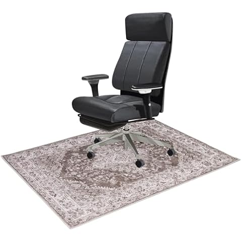Eco-Ancheng Office Chair Mat for Hardwood Floor 36"x48" Non-Slip Hard Floor Chair Mats Under Desk Rug for Computer Gaming Rolling Chair Low Pile Silent Carpet Desk Chair Mat for Home Ofiice,05 Cover