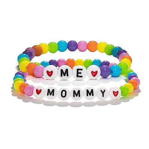 First day of kindergarten bracelet Back to School Mommy and Me Bracelet Set for 2 First Day of School Gifts for Boys Girls