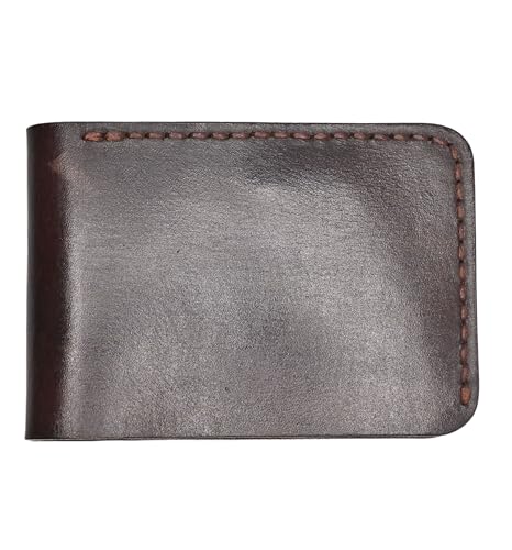 ROYAL Hand Made Leather Front Pocket Wallet (Dark Brown)2