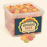 SÖPÖSÖPÖ Skandinavisches Leckerei-Paket – Pantteri Hedelmä Frucht-Gummis – 2kg Nordische Süßigkeiten-Tüte – Zuckerbeschichtete fruchtige Weingummis – Finnischer Pick & Mix Favorit soposopo pack